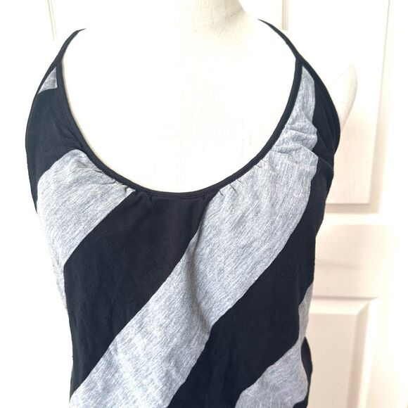 Splendid grey and black spaghetti strap blouson dress - Picture 2 of 9